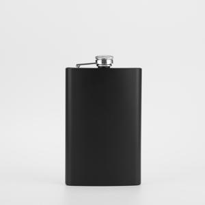 TEMU 1개 플라스크 10 Oz 스프레이 무광 블랙 페인트 플라스크 야외 등산 휴대용 블랙 플라스크 야외 여행 개인 맞춤형 사각 플라스크 여행 휴대용 소형 플라스크 캠핑 경량 휴대 가능 280ml