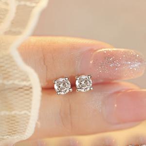 TEMU 스파클 0.5/1/2ct 모이사나이트 스터드 귀걸이 925 스털링 실버 웨딩 귀걸이 데이 선물 여성용 브라이덜 쥬얼리 사랑하는 사람을 위한 최고의 선물