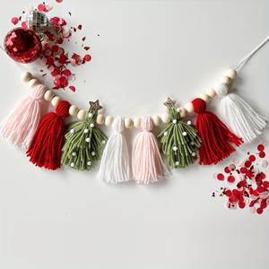 TEMU 수공예 보호 태슬 가랜드 - 생일 파티, 이벤트 및 크리스마스 장식에 완벽함