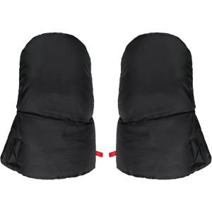 TEMU 1 쌍 유모차 손 벙어리장갑, 플리스 안감 따뜻한 유모차 벙어리장갑, 부모님을 위한 날씨 방지 마차 손 보온 장갑, 야외 보호를 위한 날씨 방지 마차 손 보온 장갑, 대부분의 유모차와 호환 가능, 14세 이상 적합 - 단색 폴리에스터 섬유