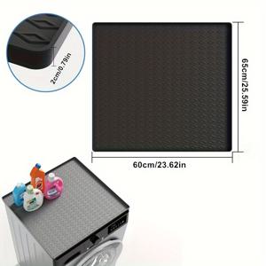 TEMU 1개, 세탁기 및 건조기 상단용 실리콘 패드, 세탁기 상단 보호 커버, 미끄럼 방지, 방수, 방진, 세탁기 및 건조기용 조리대 커버, 세탁실, 주방 및 가정에 적합.