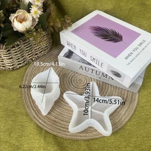 TEMU 2개 실리콘 몰드 - 및 조개 보관 볼, 콘크리트, 에폭시 레진, 공예, 시멘트 양초 홀더, 석고 주얼리 디스플레이 트레이, 레진 보관 트레이, 캐스팅 실리콘 몰드에 적합.