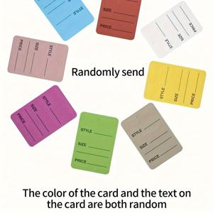 TEMU 500장 빈 손글씨 가격표, 의류·신발·모자·보석 라벨용