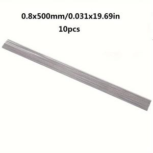 TEMU 10개 스테인리스 스틸 라운드 로드, 직경 0.8~4.5mm, 길이 330/500mm - 부식 방지, DIY 프로젝트, 자전거 및 드론 수리용 광택 마감, 자전거 스포크|정밀 장인 정신|부식 방지 소재