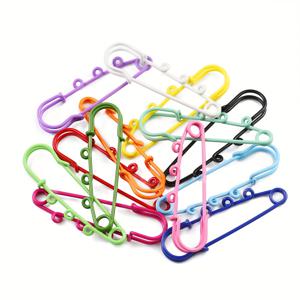 TEMU [20개 컬러풀 안전핀 브로치] 20개 대형 안전핀 브로치 - 60mm 다색 에나멜 도금 아연 합금 핀 백 루프 포함 DIY 쥬얼리 만들기, 공예 및 의류 액세서리