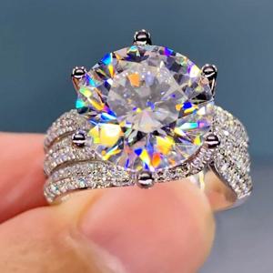 TEMU 우아한 6갈래 반짝이는 큐빅 지르코니아 약혼 반지 - 결혼식, 발렌타인데이 및 프로포즈에 완벽함|탄생석