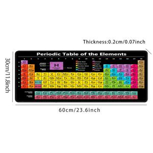 TEMU DEVINERESSE XXL 주기율표 마우스 패드 & 데스크 매트 - 대형 게이밍 & 과학 테마 컴퓨터 매트, 화학 학생용, 미끄럼 방지 고무 베이스, 두꺼운 소재, PC/노트북 호환 (최고의 선물)