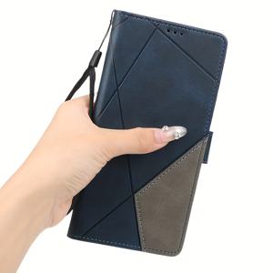 TEMU 폰 케이스: 시리즈용 PU 가죽 스플라이싱 지갑 케이스, 자석 버클, 카드 슬롯 클립 플립 커버, 갤럭시 A10 A20 A30 A40 A50 A70 A20e A10s A20s A21s A12 A13 A14 A22 A32 A42 A52 A72 A7 2018 호환