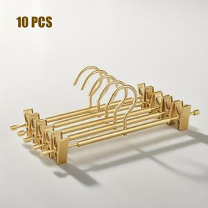 TEMU 5/10개입 무광 골드 알루미늄 바지 걸이, 12.2