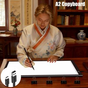 TEMU A2/A3/A4 LED 라이트 보드 - 고휘도, 무료 추적 보드, 3단계 디머 & USB 라이트 패드 - 드로잉, 페인팅, 애니메이션 아트, 스케치용 클립 시스템|보석십자수|아크릴물감