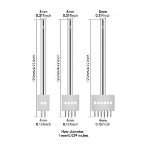 TEMU 실버리 로우 펀치 3pcs 4/5/6mm 2/4/6 치아 가죽 천공용 라운드 홀 펀칭 도구 DIY 핸드세이빙 가죽 공예 도구