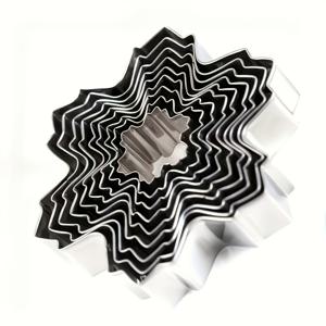 TEMU 축제용 스테인리스 스틸 눈송이 쿠키 커터 - 크리스마스, 추수감사절, 생일 파티 및 가족 모임에 적합한 베이킹용