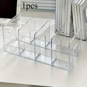 TEMU 1개 투명 아크릴 핸드백 정리대 - 다용도 후크가 있는 투명 수납 분할기, 내구성 있는 옷장 및 소매 디스플레이 스탠드, 홈 오거나이제이션 및 재봉틀 보관용