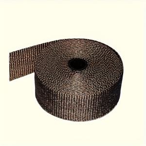 TEMU 고온 저항 196.85인치 유리섬유 테이프, 배기 랩핑용 - 자동차 및 오토바이용 적합 - 금속 표면, 파이프, 내구성 있는 유리섬유 절연 테이프, 할로윈/크리스마스 선물