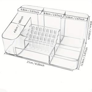 TEMU 28슬롯 네일 드릴 비트 거치대 - 매니큐어 도구, 및 가제트 보관용 투명 아크릴 정리함