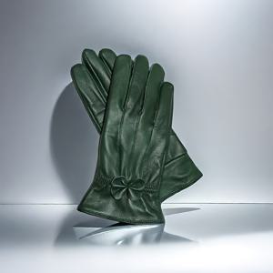 TEMU 여성용 회색 가죽 가을 장갑, 얇은 안감, 빅사이즈, 부드럽고 방풍, 사계절 의상에 적합.