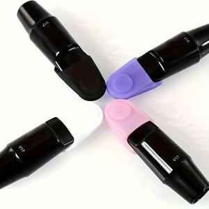 TEMU 클라리넷/알토 색소폰용 내구성 실리콘 마우스피스 캡 4개 - 소음 방지, 습기 보존, 범용 피팅 보호 커버