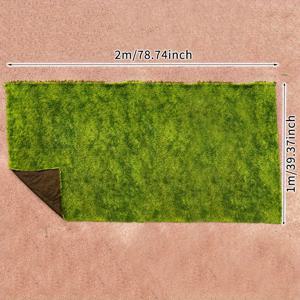 TEMU 1개 풍성한 인공 이끼 - 실내 장식, 파티 및 이벤트용 생기발랄한 그린 폴리에스터 잔디 - 집들이, 결혼식, 생일에 완벽함 - 할로윈, 수확절, 크리스마스, 추수감사절, 가을 축제에 다용도 - 전원 필요 없음
