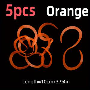 TEMU 엘리브 실리콘 지그 스커트, 5개 혼합 색상 플라이 타잉 재료 스트리머, 스피너베이트, 버즈베이트 - 솔트워터 및 프레시워터용 낚시 루어 액세서리