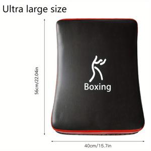 TEMU 카라테, 무술, 복싱, 무에타이, 태권도 훈련을 위한 유니버설 핏 블랙 펀칭 패드 - 내구성이 뛰어난 싱글 인조 가죽 미트, 강화된 스티칭, 리벳 보강, 3개의 그립 핸들 - 방수, 경량, 손쉬운 세척 킥 타겟 훈련 및 농구 드릴용 - 독립 기념일