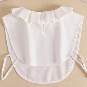 TEMU 여성을 위한 독특한 불규칙 칼라.