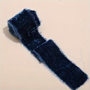 TEMU 1..5인치 프레이드 벨벳 리본, 크리스마스 선물 포장, 웨딩 초대장, 신부 부케에 완벽합니다.