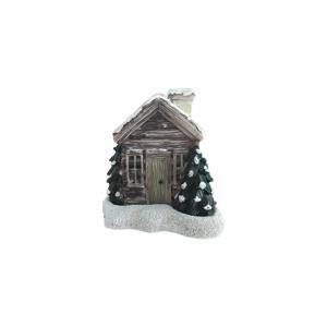 TEMU 크리스마스 오두막 레진 향로 홀더 1개 - 겨울 오두막 굴뚝 버너, 크리스마스, 이스터, 할로윈, 하누카에 적합 - 무미 아로마테라피 장식