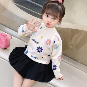 TEMU 여아용 후드 플리스 풀오버 탑, 다재다능하고 스타일리시한 디자인