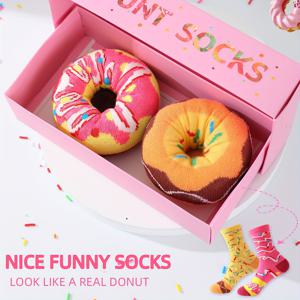 TEMU 미드 카프 가을-겨울 양말 1-2켤레 | 남녀공용, 부드럽고 편안함, 기발한 음식 모티브 디자인, 휴일, 파티, 데일리룩에 적합, 할로윈, 크리스마스, 가족 파티, 생일 선물, 올 시즌 양말로 완벽