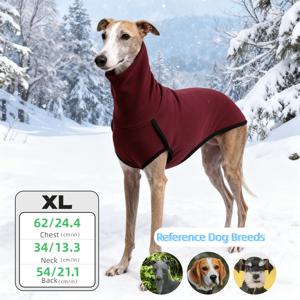 TEMU 새로운 스타일의 솔리드 컬러 애완동물 의류. 강아지용 따뜻한 하이넥 디자인, 레드, 그린, 블루 색상으로 제공됩니다.