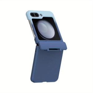 TEMU 네 가지 그라데이션 컬러 PC 스킨감 4피스 심플하고 스타일리시한 폴딩 휴대폰 케이스 삼성 풀커버 낙하 방지 보호 커버 크리에이티브 심플 니치 삼성 갤럭시 Z 플립3 갤럭시 Z 플립4 갤럭시 Z 플립5 갤럭시 Z 플립6에 적합합니다.