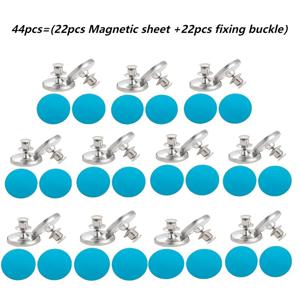TEMU 16/20/36/44개 현대적인 금속 자석 커튼 후크 - 쉬운 설치 벽걸이 자석 버튼, 샤워 커튼, 솔기 마감, 벽 및 문 스티커용|샤워커튼