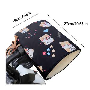 TEMU 2개 겨울 사이클링 보온 장갑, 전기 자전거용 두꺼운 핸들바 커버, 방풍 및 방수 장갑, 두꺼워진 기모 안감 핸들 그립, 범용 액세서리.|자전거|전기자전거