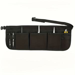 TEMU 1개, 공구 허리 가방, 다중 포켓과 조절 가능한 벨트가 있는 허리 앞치마 (창문 틴팅 도구, 원예 도구 및 자동차 포장용). (블랙 및 카키 색상으로 제공됨).