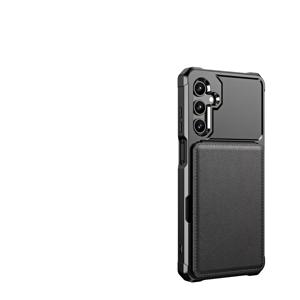 TEMU 휴대폰 케이스 - 합성 인조 가죽으로 제작된 비즈니스 폰 케이스. 새로운 삼성 S25, S25 울트라, S25 플러스와 호환됩니다. 카드 홀더가 있는 플립 커버가 특징이며 삼성 갤럭시 S24 FE, S24, S24 울트라, S24 플러스에 적합합니다.