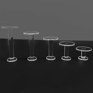 TEMU 애니메이션 피규어용 5개 투명 아크릴 계단형 원형 디스플레이 스탠드, 멀티 레이어 모델 쇼케이스, 주얼리 및 향수 디스플레이 베이스, 주얼리 타워