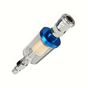 TEMU 1개 오일 및 워터 분리 스프레이 건 필터 키트 (투명 필터 볼 포함, /10.16 Cm 나사 연결, 에어 컴프레서 공구 액세서리용)|오일스프레이