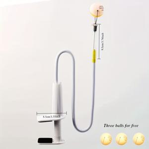 TEMU 1pc 테이블 테니스 서브 트레이너 - PVC, 파란색, 테이블 탑 마운트, 완벽한 서브 기술을 향상시키기 위한 정지형 연습 장비, 테이블 테니스 훈련 도구 | 정지형 장비 | PVC 구조, 테이블 테니스 훈련