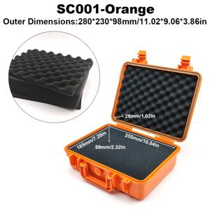 TEMU 1개 내구성 강한 하드 쉘 플라스틱 공구함, 캐리어 PP/ABS 보호 보관함 방수 방진 충격 방지 사전 절단 손으로 뜯을 수 있는 정사각형 PU 스펀지 포함 드론 카메라 캠코더 비디오 오디오 장비 다양한 모델 및 사이즈 기기에 완벽 적합, 4가지 사이즈 다양한 색상 제공