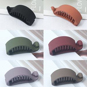 TEMU 여성용 매트 바나나 헤어 클립 6개 세트 - 다용도 포니테일 거치대 & 스타일링 액세서리