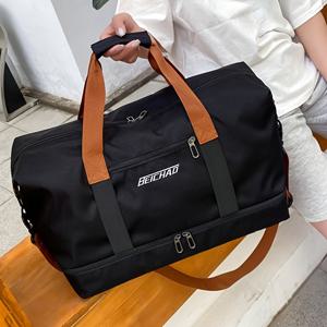 TEMU 초대형 용량 여행 백팩 - 가볍고 넉넉한 토트백, 여행, 야외 요가 및 체육관 훈련을 위한 다중 편의 기능 - 주말 휴가, 피트니스 애호가, 여가 용품 및 크리스마스 선물에 이상적