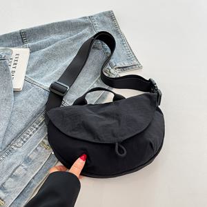 TEMU 세련되고 캐주얼한 여성용 웨이스트 백. 심플하고 다재다능하며 스포츠 활동에 적합하며, 휴대용 포켓이 여러 개 있어 직장, 외출, 쇼핑, 피트니스, 사이클링, 여행 및 일상 사용에 완벽합니다.|미니크로스백|힙색