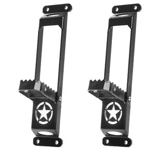 TEMU 1개/2개 Jeep Wrangler 도어 힌지 스텝 발 받침대 접이식 페달, Jeep Wrangler JK JL JKU JLU Unlimited & Gladiator JT 2/4도어 2007년~2025년 모델에 적합, 도어 발 스텝 액세서리