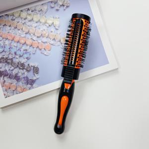 TEMU 롤러와 헤어 클립이 있는 2-in-1 전문가용 원형 브러쉬, 컬링 및 헤어 드라이용 다기능 스타일링 빗, 머리카락을 부드럽고 사용하기 쉬운 디자인, 내열성, 살롱 및 가정용으로 이상적, 모든 헤어 타입에 적합|스타일러