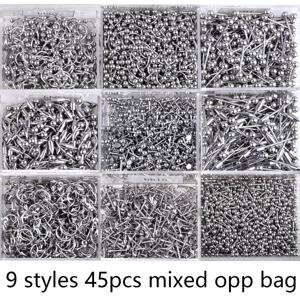 TEMU 20/45개 세트 스테인리스 스틸/폴리프로필렌/아크릴 피어싱 주얼리 (혀 스터드, 눈썹 피어싱, 코바늘, 입술 바디 피어싱 포함)|피어싱