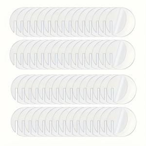 TEMU 50개 아크릴 음료 마커 세트, 라운드 & 하트 모양 유리 가장자리 라벨, 결혼식 및 생일 파티용 DIY 와인 액세서리 식별자 - 깃털 없음, 전원 필요 없는 컵 장식 태그, 음료 마커