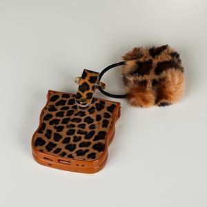 TEMU 갤럭시 Z Flip3/4/5/6 시리즈 TPU 낙하 방지 폰 케이스에 적합한 클래식 웨이브 에어백 프린트 스몰 가방|폰케이스|휴대폰케이스