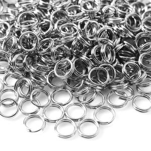 TEMU 400개 6mm 합금 메탈 더블 루프 스플릿 링, 주얼리 만들기용 링크, 키체인 DIY 액세서리 목걸이 팔찌 귀걸이 연결부|링귀걸이