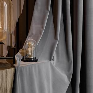 TEMU 모던 럭셔리 두꺼운 벨벳 장식 프라이버시 커튼, 거실 룸 디바이더용, 회색, 아일렛 스타일, 1개.