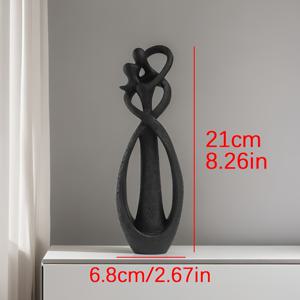 TEMU 1pc 추상 레진 키스 커플 스탯, 현대 가정 사무실 책상 장식, 선반 책장 장식품, 사랑하는 이들에게 이상적인 기념일 선물, 데이